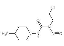 1-(2-chloroethyl)-3-(4-methyl-1-piperidyl)-1-nitroso-urea结构式