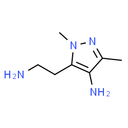 1H-Pyrazole-5-ethanamine,4-amino-1,3-dimethyl-结构式