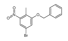 1-(Benzyloxy)-5-bromo-2-methyl-3-nitrobenzene Structure
