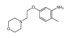 2-methyl-5-(2-morpholin-4-ylethoxy)aniline Structure