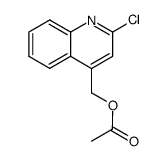 acetic acid-(2-chloro-[4]quinolylmethyl ester) Structure