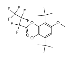 2,5-di-tert-butyl-3-<(perfluorobutyryl)oxy>-1,4-dimethoxybenzene结构式