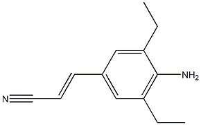 3-(4-Amino-3,5-diethylphenyl)-2-propenenitrile Structure