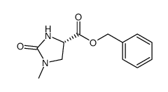 (S)-1-甲基-2-氧代咪唑啉-4-羧酸苄酯结构式