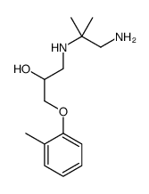 1-[(1-amino-2-methylpropan-2-yl)amino]-3-(2-methylphenoxy)propan-2-ol结构式