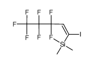 1-iodo-1-trimethylsilyl-3,3,4,4,5,5,5-heptafluoro-1-pentene结构式