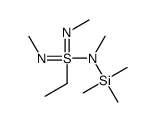 N-(S-ethyl-N,N'-dimethylsulfonodiimidoyl)-N-trimethylsilylmethanamine结构式