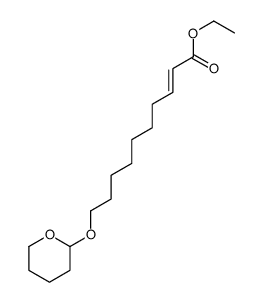ethyl 10-(oxan-2-yloxy)dec-2-enoate结构式