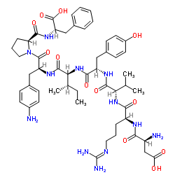 (p-Amino-Phe6)-Angiotensin II结构式