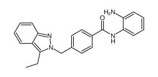 N-(2-aminophenyl)-4-[(3-ethylindazol-2-yl)methyl]benzamide结构式