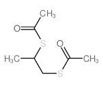 1-(2-acetylsulfanylpropylsulfanyl)ethanone结构式