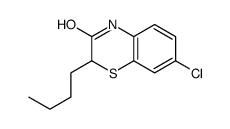 2-butyl-7-chloro-4H-1,4-benzothiazin-3-one结构式