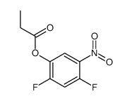 2,4-Difluoro-5-nitrophenyl propionate Structure