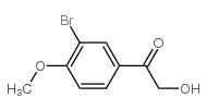 1-(3-bromo-4-methoxyphenyl)-2-hydroxyethanone结构式