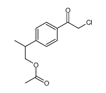 2-[4-(2-chloroacetyl)phenyl]propyl acetate Structure