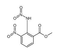 Benzoic acid, 3-nitro-2-(nitroamino)-, methyl ester Structure