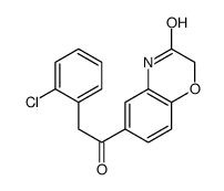 6-[2-(2-chlorophenyl)acetyl]-4H-1,4-benzoxazin-3-one结构式