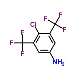 3,5-双三氟甲基-4-氯苯胺结构式