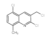 2,5-dichloro-3-(chloromethyl)-8-methylquinoline Structure