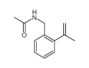 Acetamide, N-[[2-(1-methylethenyl)phenyl]methyl] Structure
