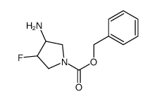 benzyl 3-amino-4-fluoropyrrolidine-1-carboxylate Structure