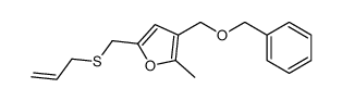 2-methyl-3-(phenylmethoxymethyl)-5-(prop-2-enylsulfanylmethyl)furan Structure