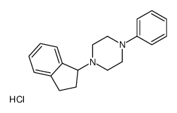 1-(2,3-dihydro-1H-inden-1-yl)-4-phenylpiperazine,hydrochloride结构式