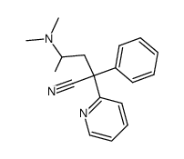 4-(dimethylamino)-2-phenyl-2-(2-pyridyl)pentanenitrile Structure