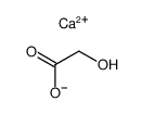 Acetic acid,2-hydroxy-, calcium salt (2:1) structure