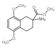2-氨基-5,8-二甲氧基-1,2,3,4-四氢萘-2-甲酸甲酯结构式