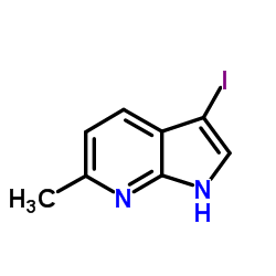 3-碘-6-甲基-7-氮杂吲哚结构式