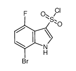 7-bromo-4-fluoro-1H-indole-3-sulfonyl chloride Structure