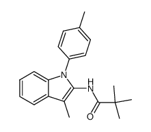 1-(4-tolyl)-2-N-pivaloylamino-3-methylindole Structure