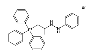 (triphenyl)[2-(2-phenylhydrazino)propyl]phosphonium bromide Structure