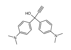 1,1-di[4,4'-bis(dimethylamino)phenyl]-2-propyn-1-ol Structure