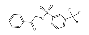 2-oxo-2-phenylethyl 3-(trifluoromethyl)benzenesulfonate结构式