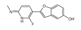 2-(2-氟-6-甲基氨基-吡啶-3-基)-苯并呋喃-5-醇结构式
