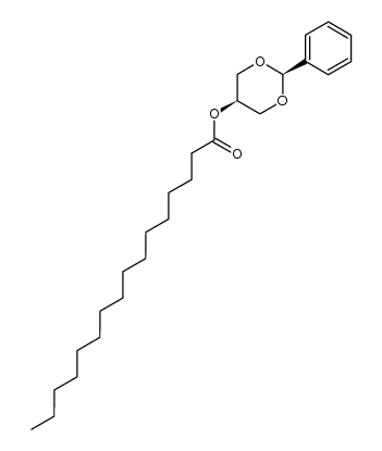 Hexadecanoic acid 2-phenyl-1,3-dioxan-5-yl ester Structure