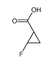 (1S,2S)-rel-2-Fluorocyclopropanecarboxylic acid Structure