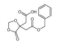 2-[5-oxo-4-(2-oxo-2-phenylmethoxyethyl)-1,3-dioxolan-4-yl]acetic acid Structure