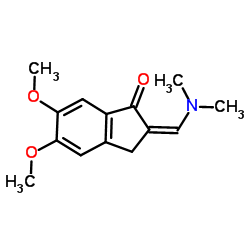 (2Z)-2-[(Dimethylamino)methylene]-5,6-dimethoxyindan-1-one Structure
