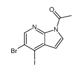 1-(5-Bromo-4-iodo-1H-pyrrolo[2,3-b]pyridin-1-yl)ethanone Structure