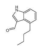 4-butyl-1H-indole-3-carbaldehyde结构式