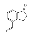 1-oxo-2,3-dihydro-1H-indene-4-carbaldehyde结构式