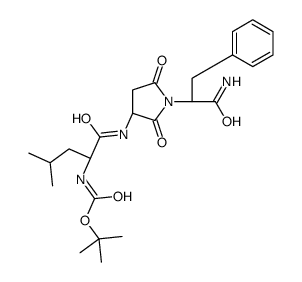 tert-butyloxycarbonylleucyl-aminosuccinyl-phenylalaninamide Structure