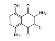 Juglone,3,8-diamino-2-chloro- (6CI)结构式