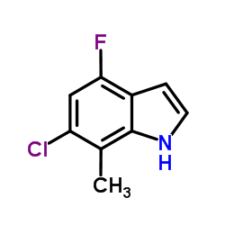 6-Chloro-4-fluoro-7-methyl-1H-indole Structure