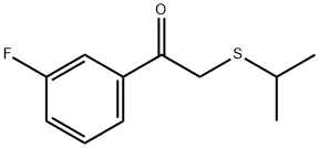 Ethanone, 1-(3-fluorophenyl)-2-[(1-methylethyl)thio]- Structure