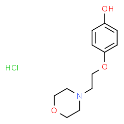 4-[2-(吗啉-4-基)乙氧基]苯酚盐酸盐结构式