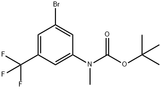 (3-Bromo-5-trifluoromethyl-phenyl)-methyl-carbamic acid tert-butyl ester Structure